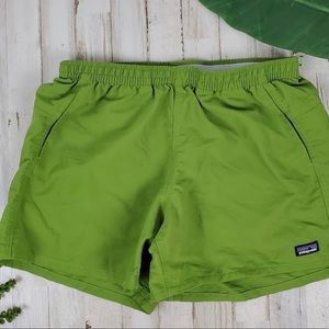 Patagonia Baggies 5” Lime Green, Size M